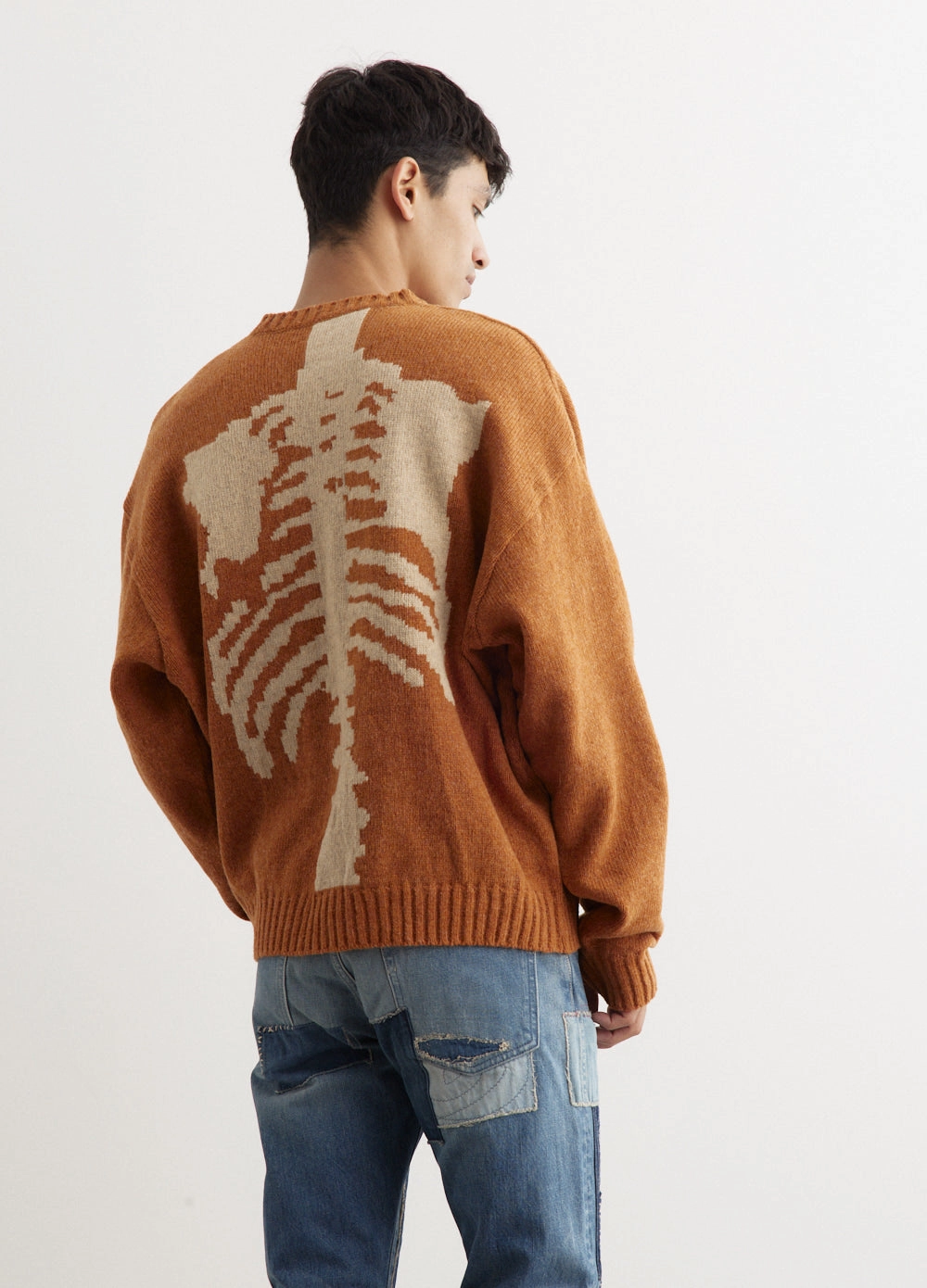 5G Wool BONE Crew Sweater