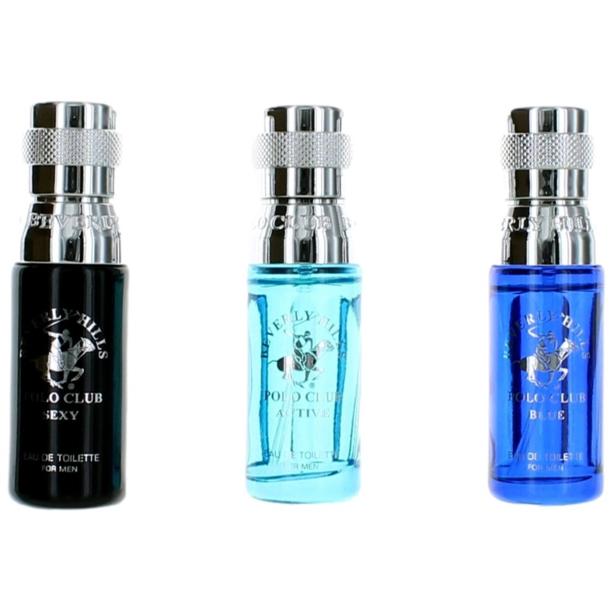 Beverly Hills Polo Club Men's Variety Set - Blue Exclusive Collection, 3 Piece