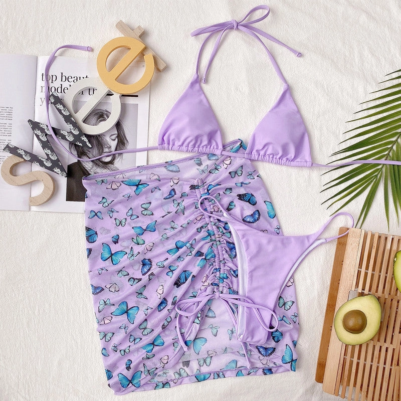 Bikini Ladies Split Swimsuit 3-Piece Swimsuit