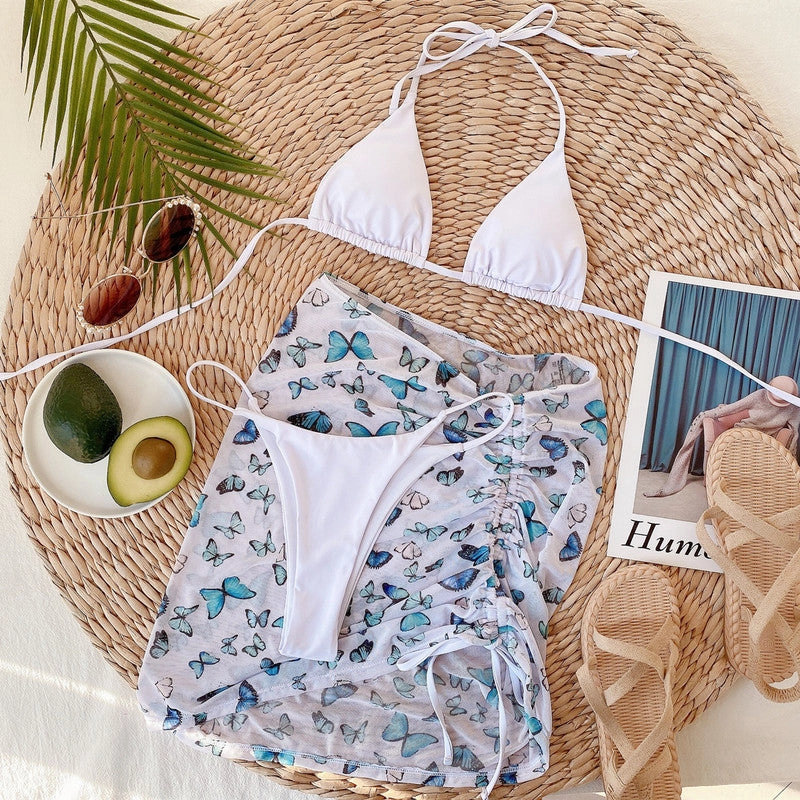 Bikini Ladies Split Swimsuit 3-Piece Swimsuit