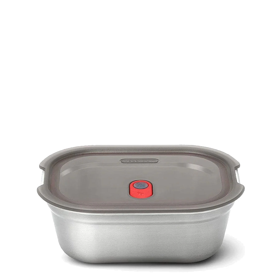 Black   Blum Steel Food Box Medium Grey/Red