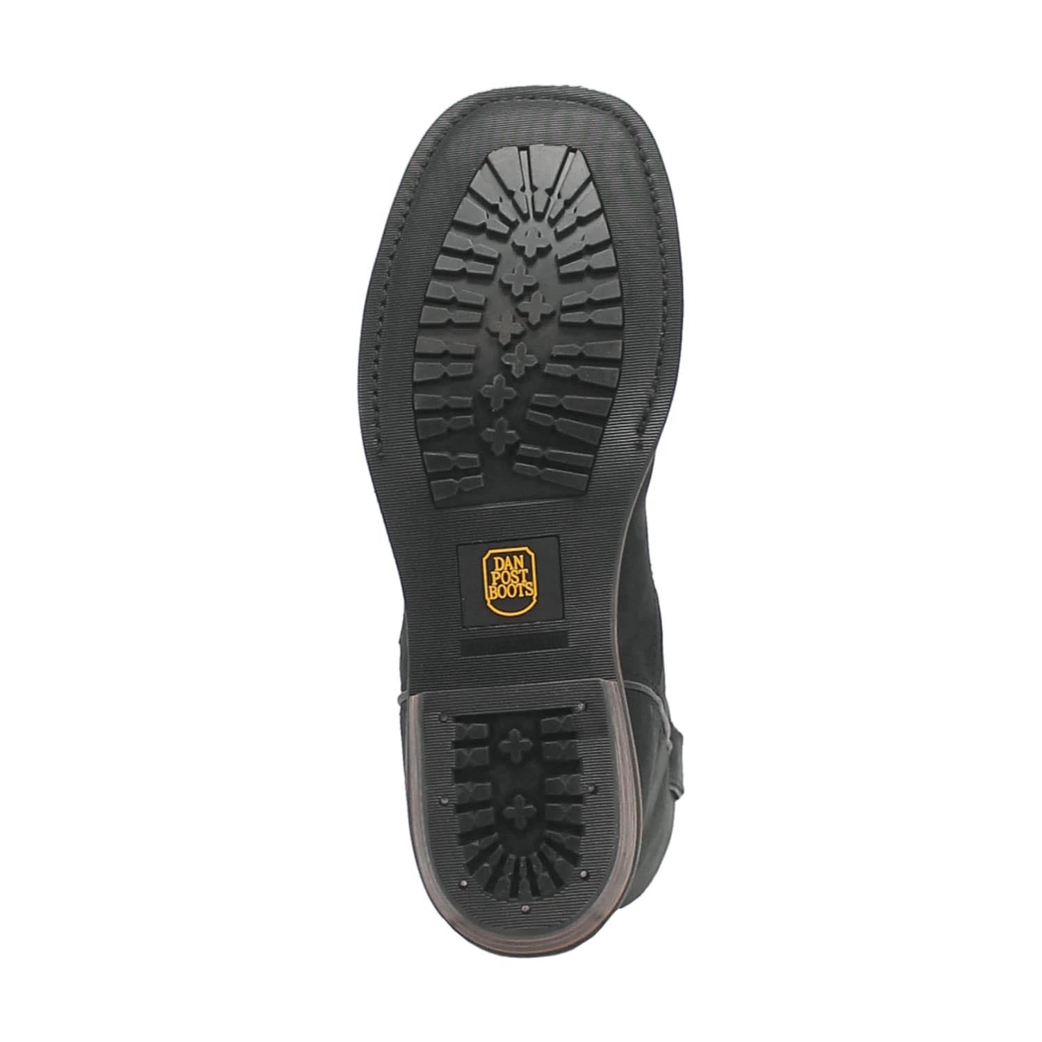 Dan Post Mens Las Cruces Waterproof Black Leather Work Boots