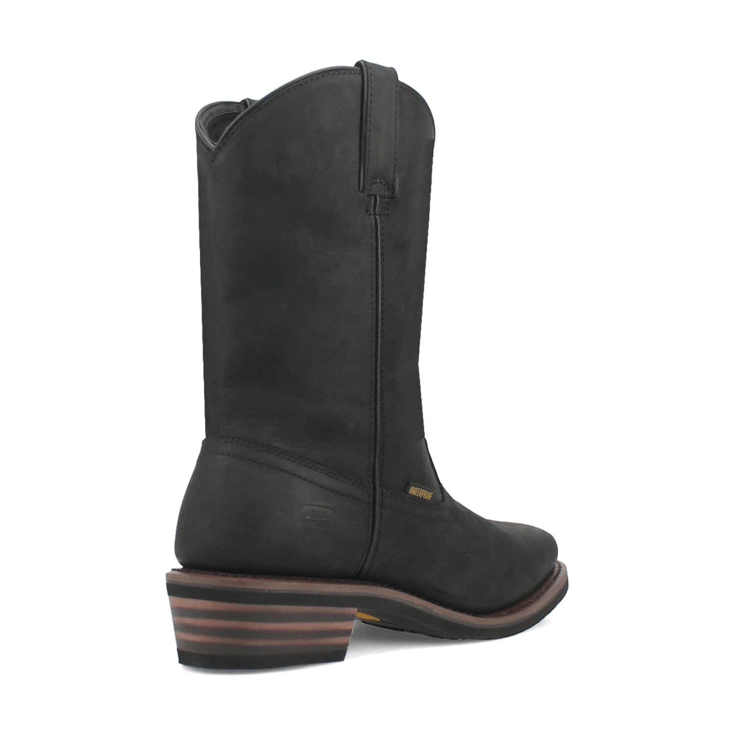 Dan Post Mens Las Cruces Waterproof Black Leather Work Boots