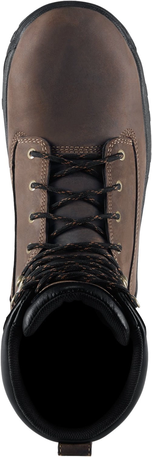 Danner Mens Caliper 8in AL Brown Leather Work Boots