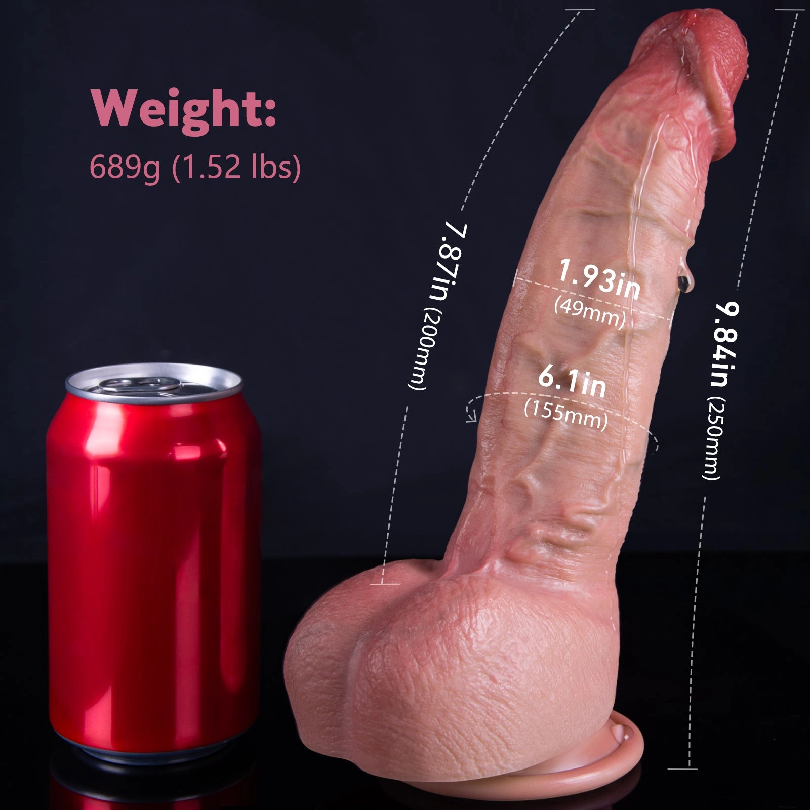 Elephant Trunk Keel & Double Layer Silicone Dildo