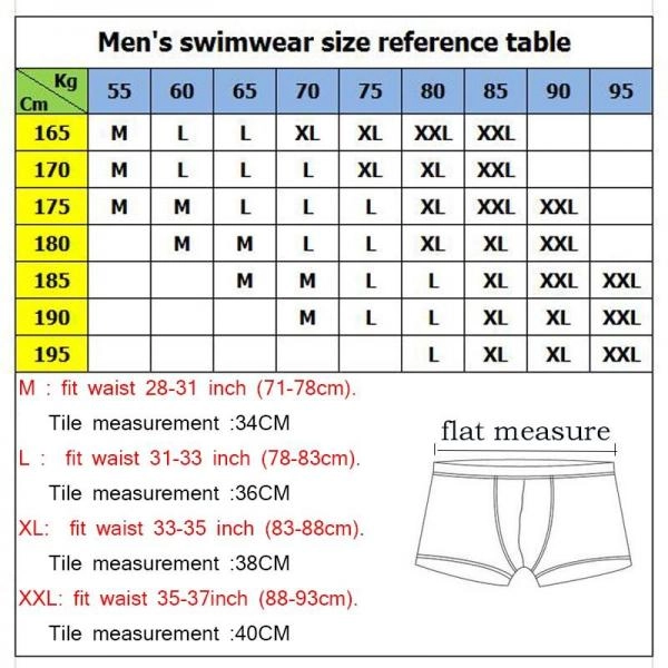 Fashion Men Swimming Trunks Sexy Swimsuit