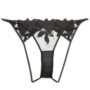 Fleur du Mal Lily Embroidery Ouvert Panty