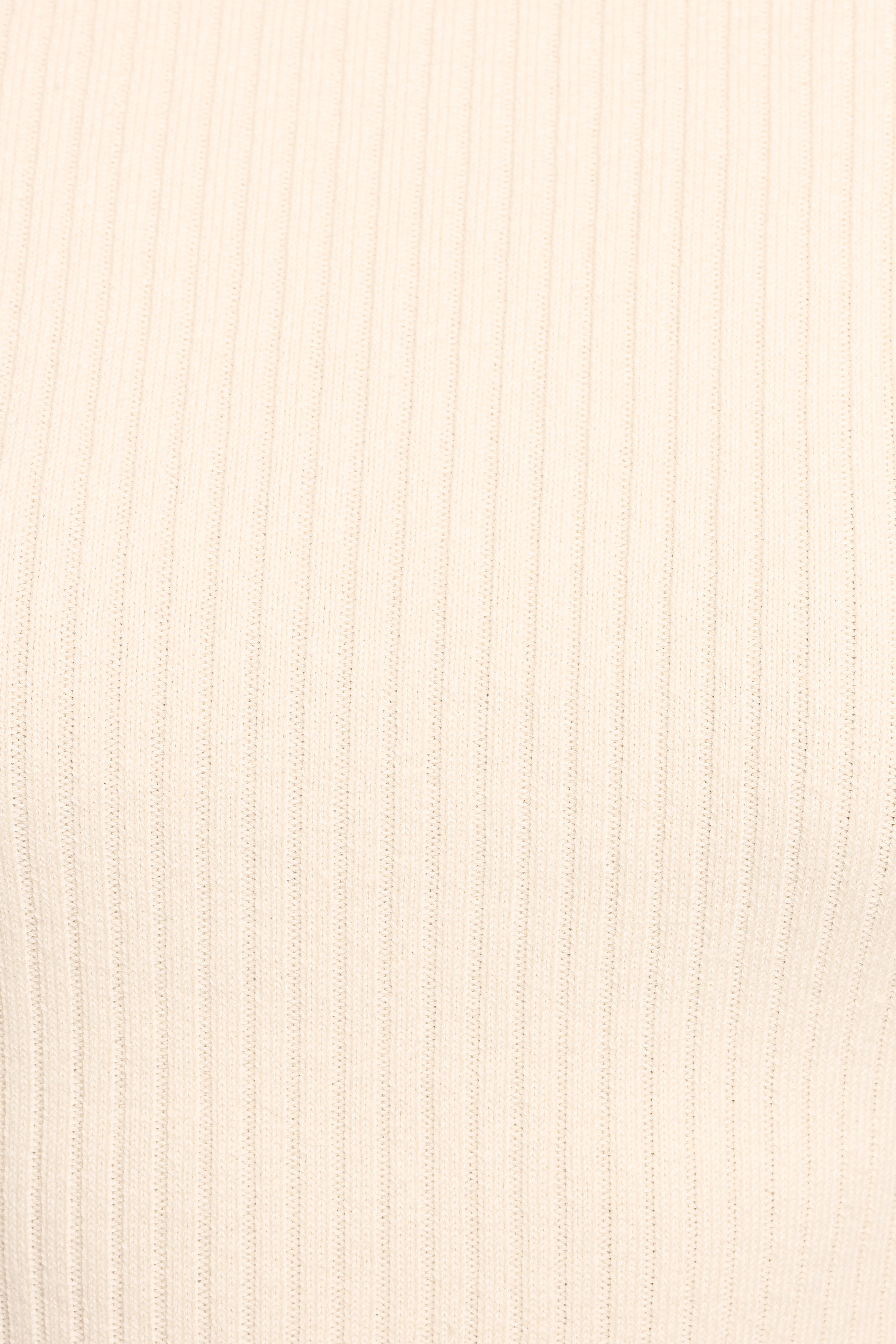 Fleur Ribbed Knit Top - Cream