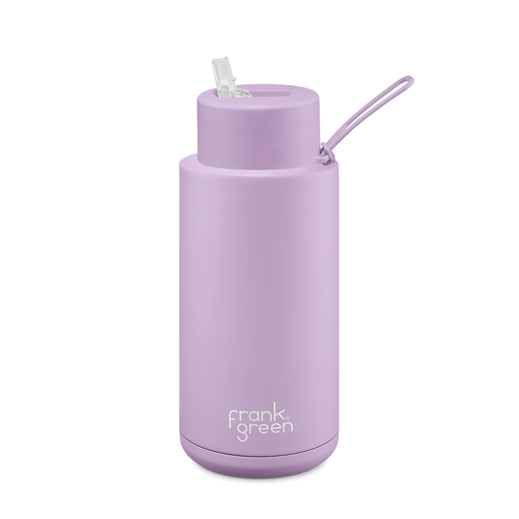 Frank Green 34oz/1000ml Reusable Bottle Straw Lilac Haze