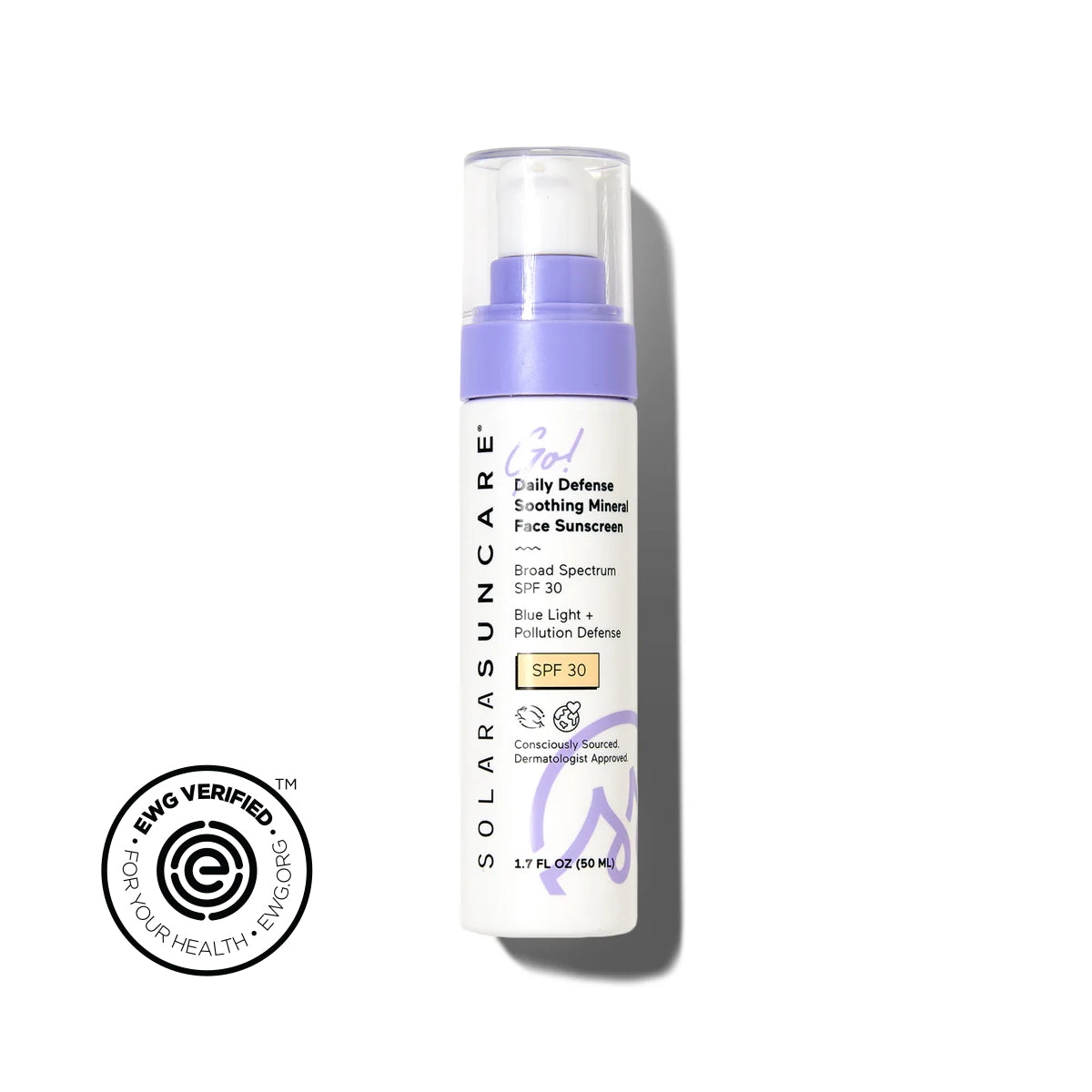 Go! Daily Defense Soothing Mineral Face Sunscreen. SPF 30