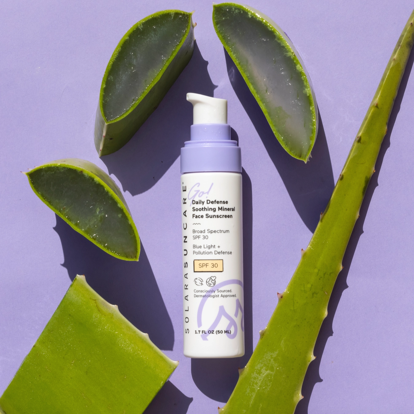Go! Daily Defense Soothing Mineral Face Sunscreen. SPF 30