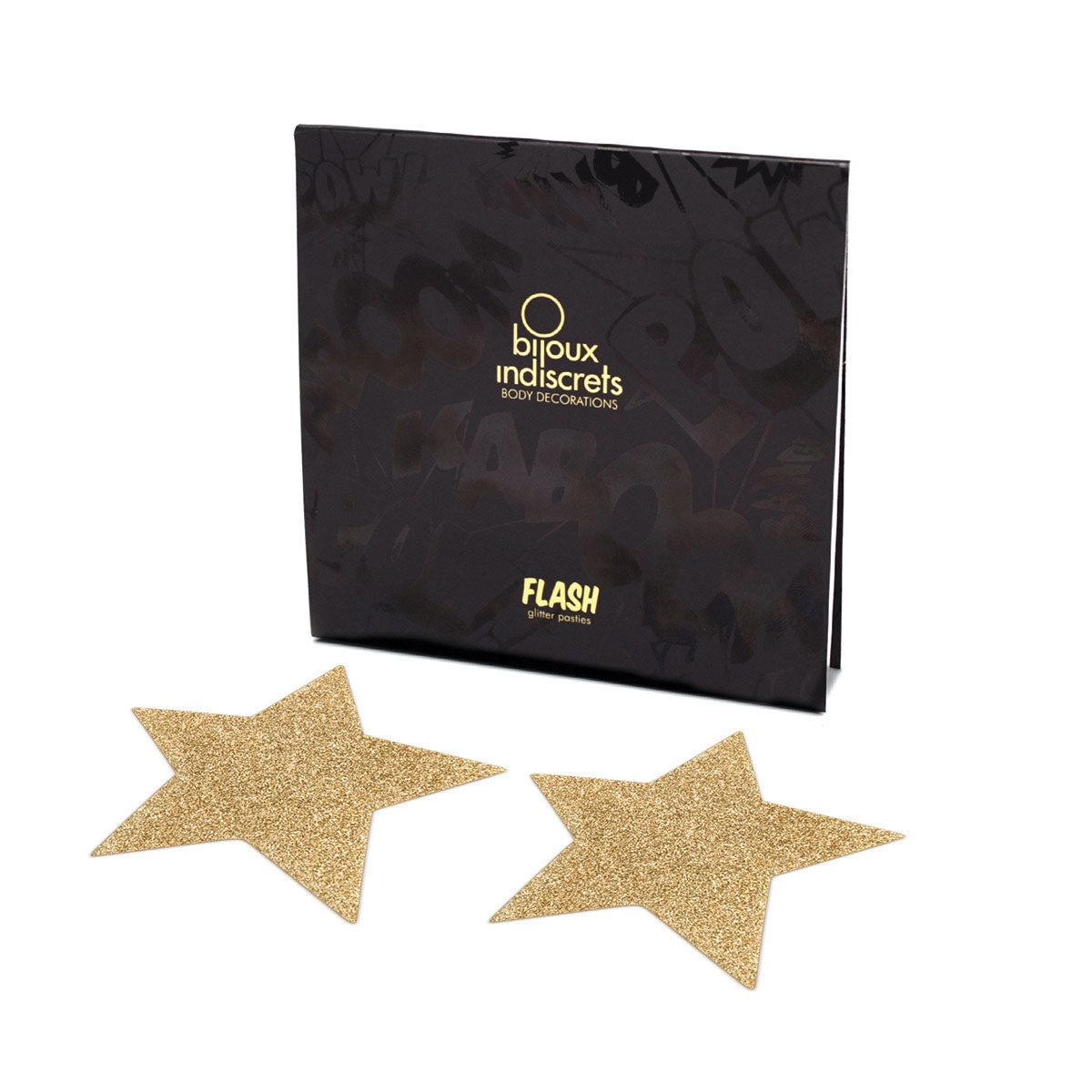 Gold Stars Glittery Metallic Pasties