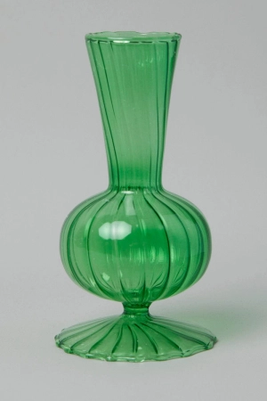Green Glass Vase