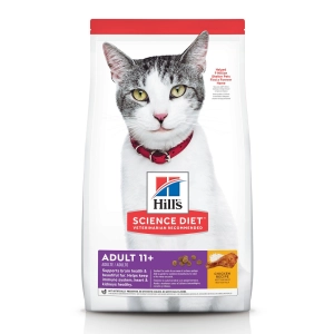 Hill's Science Diet Senior 11  Dry Cat Food, Chicken Recipe
