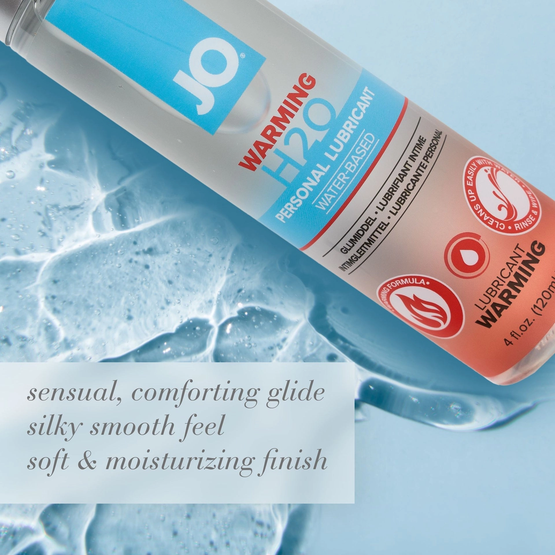 JO H2O Warming Lube - 4 oz.