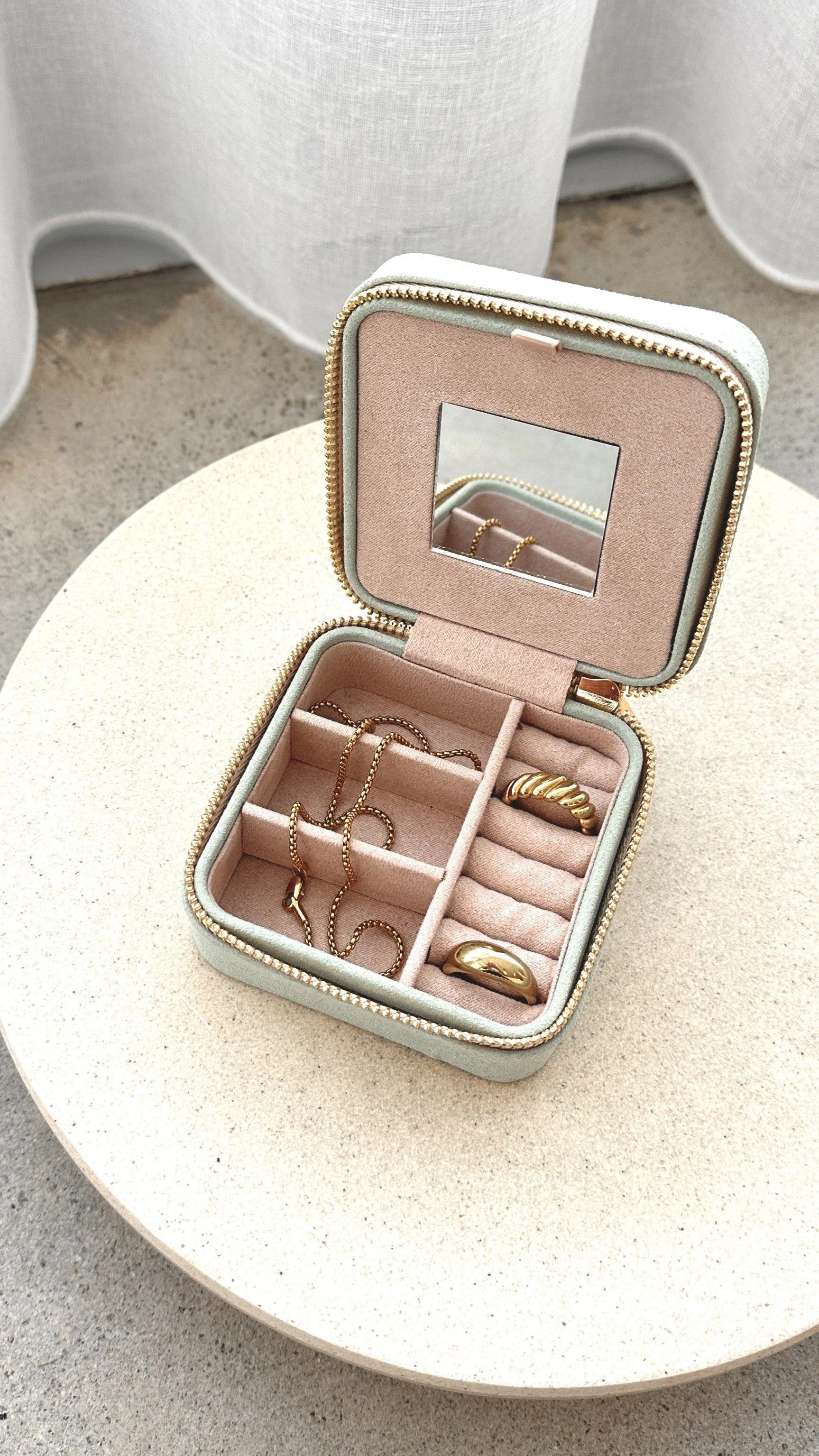 July Jewellery Box - Sage