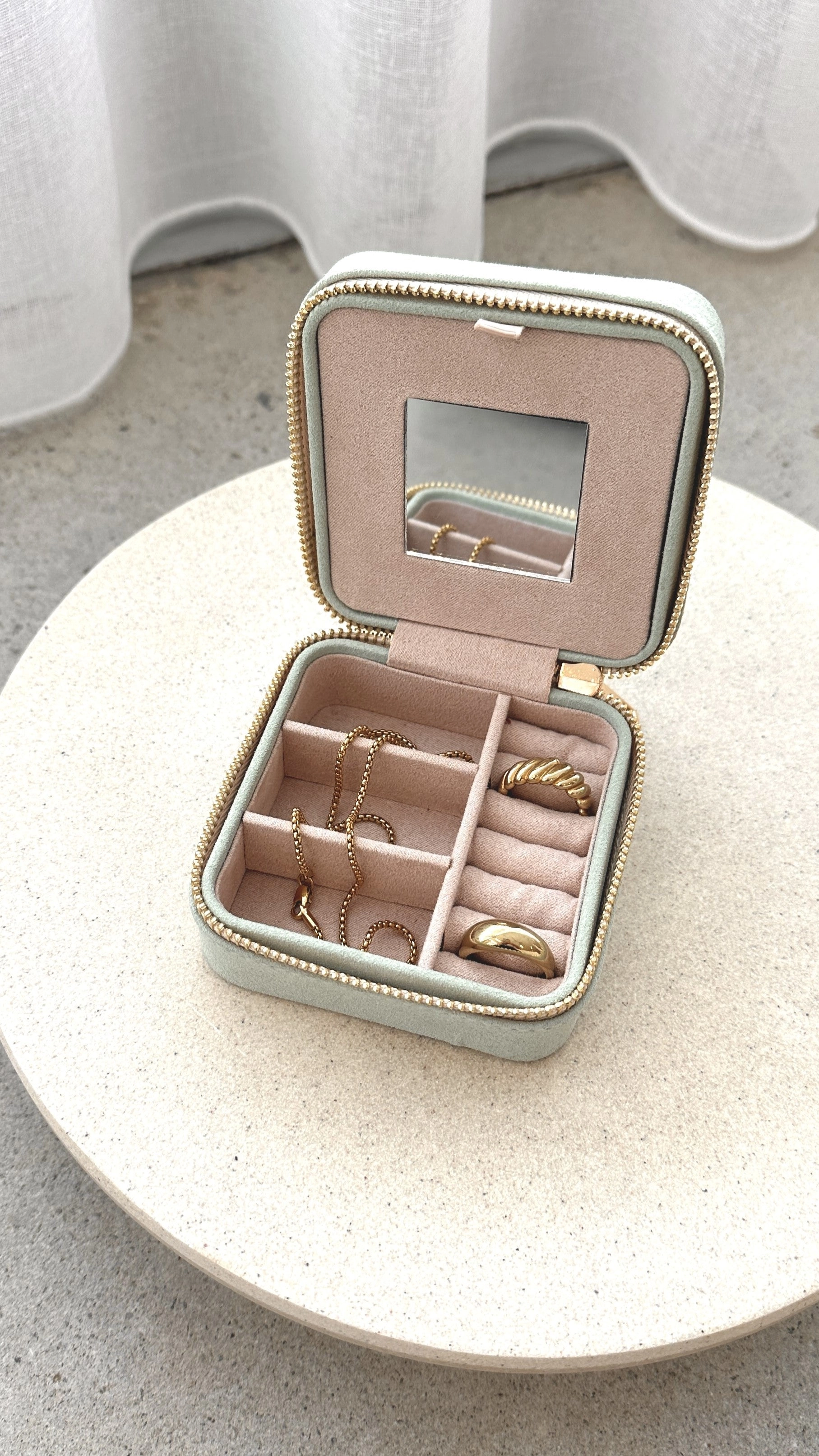 July Jewellery Box - Sage