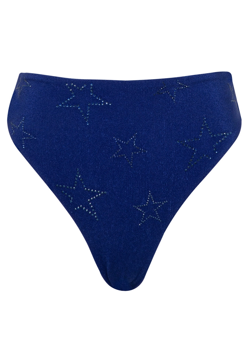 Maaji Midnight Blue Sully High Rise Classic Bikini Bottom