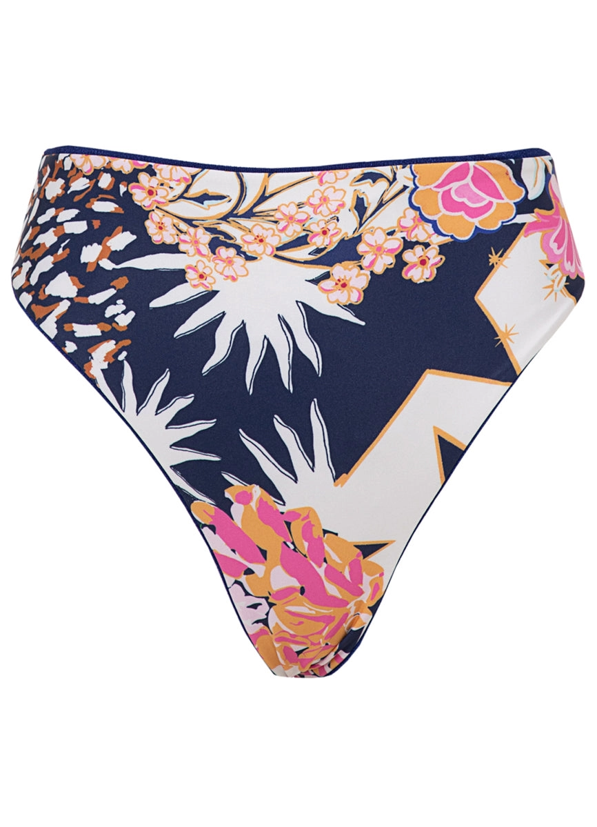 Maaji Midnight Blue Sully High Rise Classic Bikini Bottom