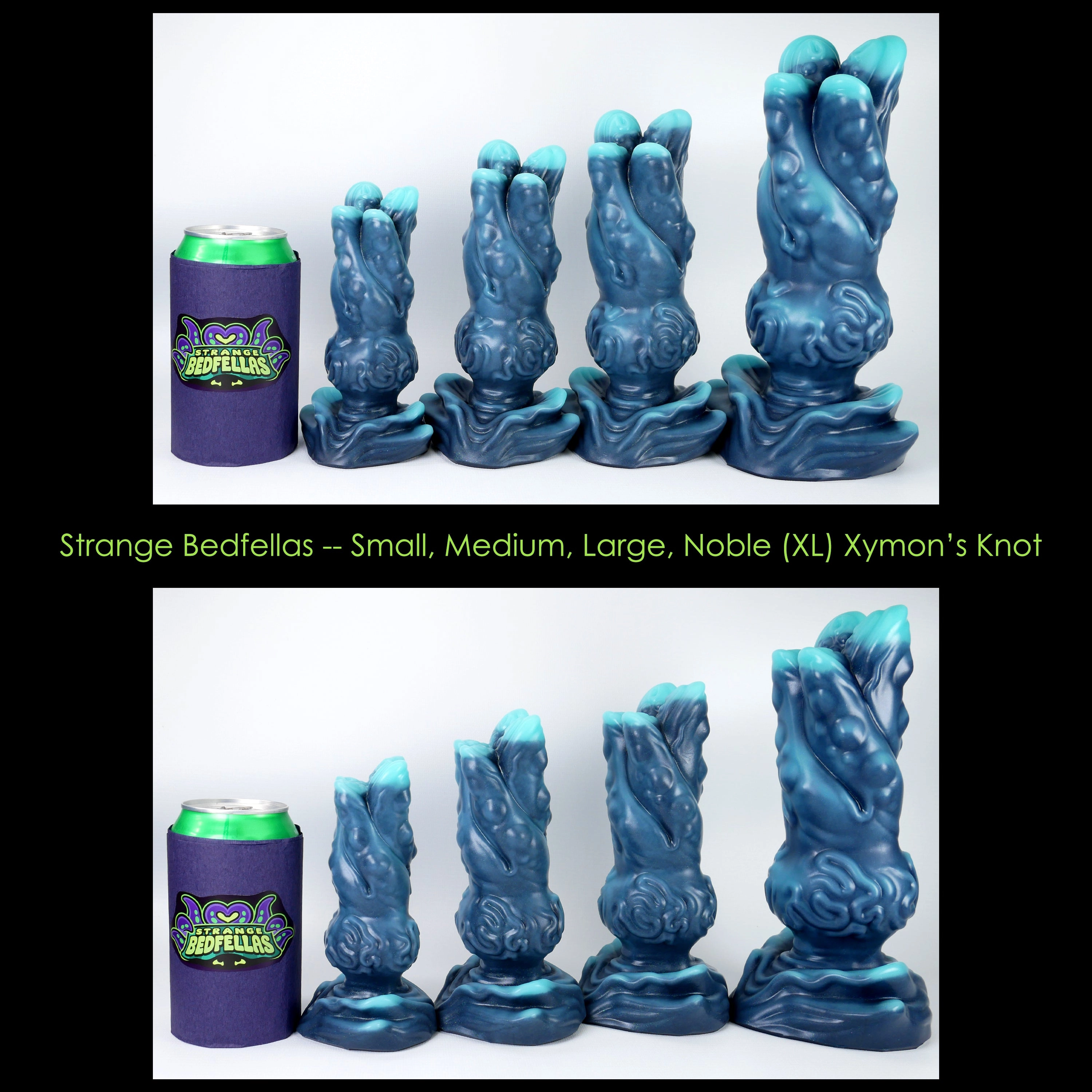 Medium Xymon's Knot -- Near Clear 31* silicone -- XK-110