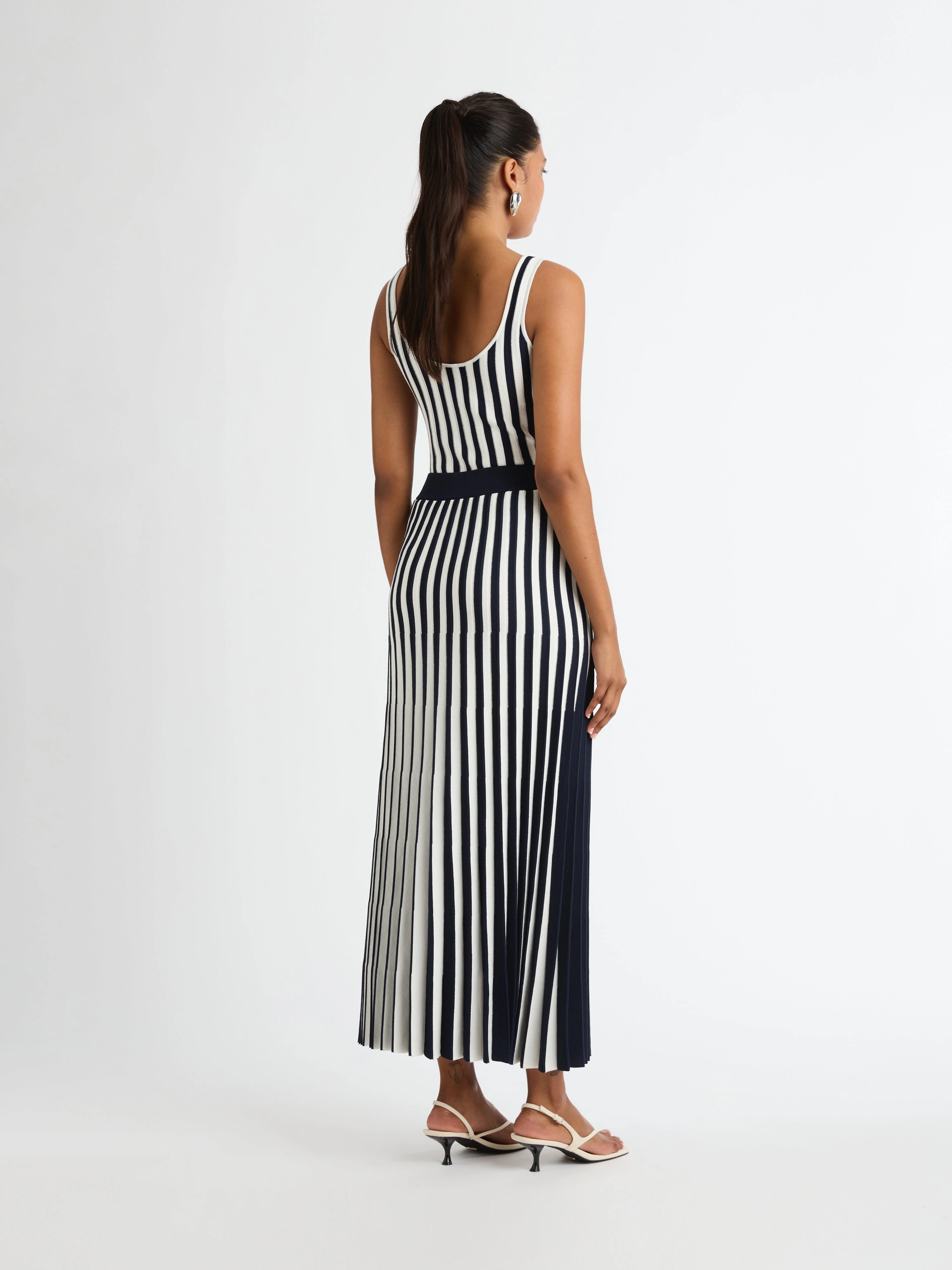 MONICA STRIPE KNIT SKIRT