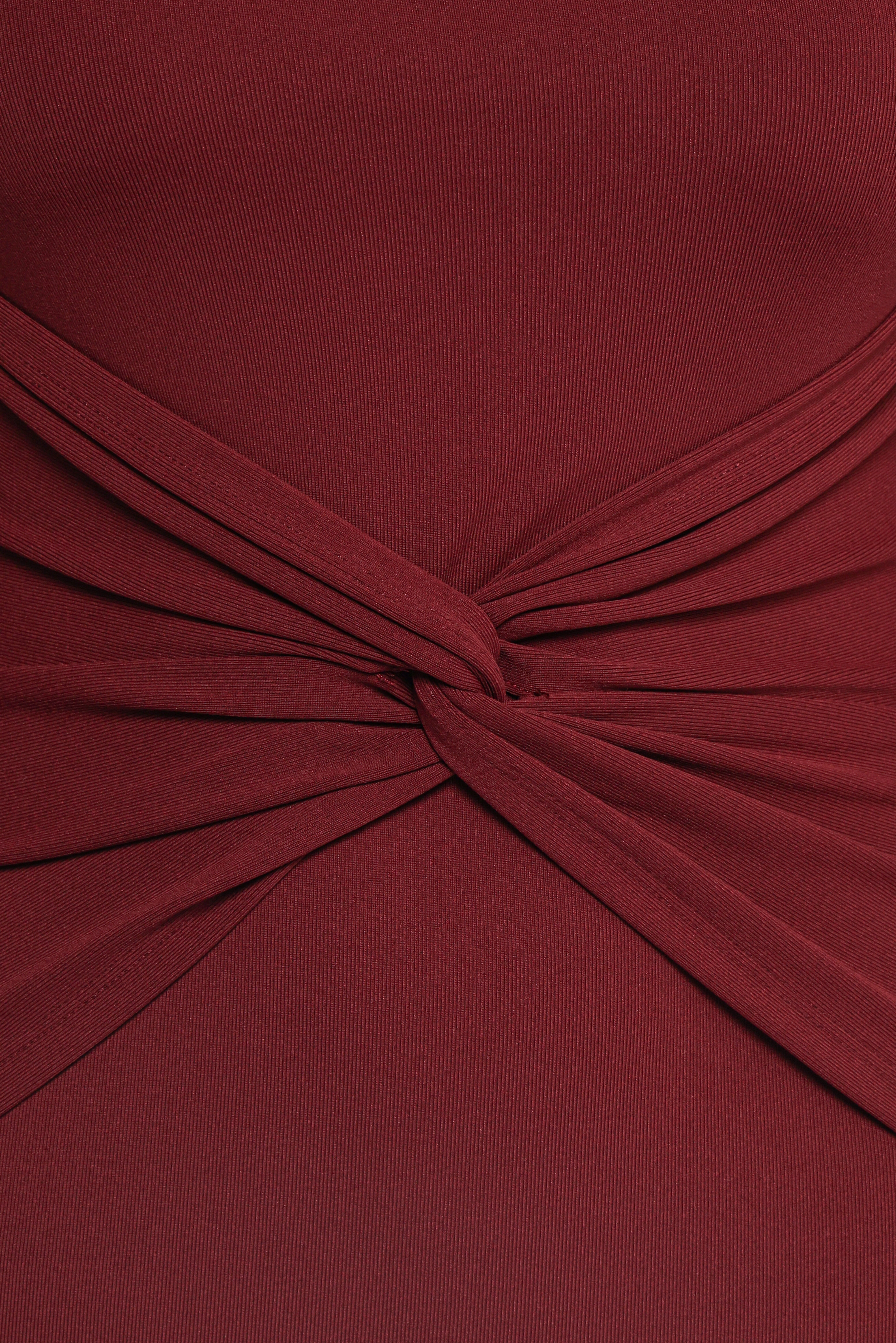 Nash Long Sleeve Dress - Deep Red