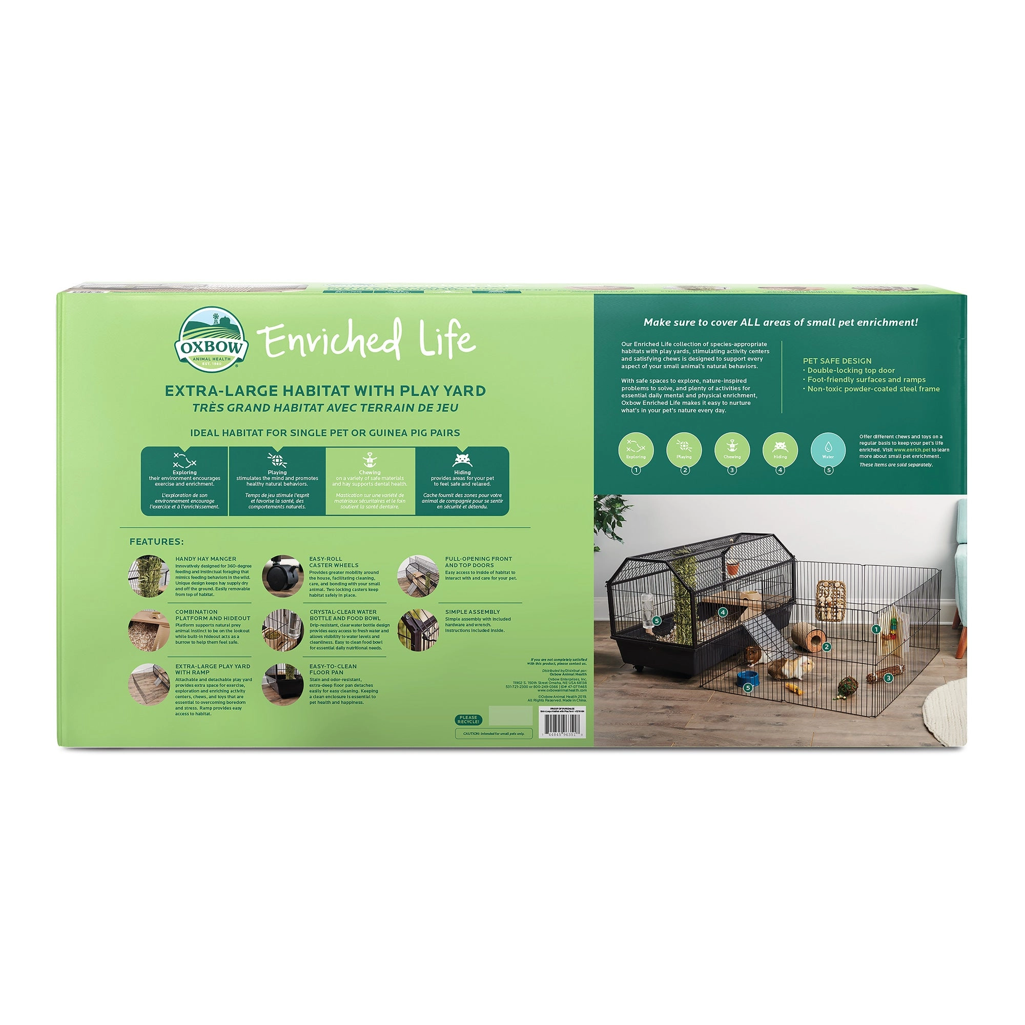 Oxbow Extra Large Habitat with Play Yard