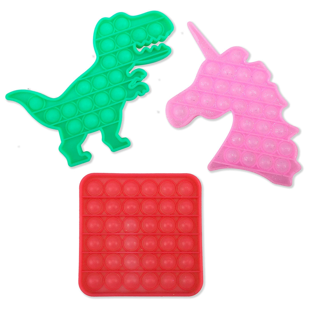 Pop Fidget Jumbo Shape Toy - 12 Pieces Per Retail Ready Display 22200