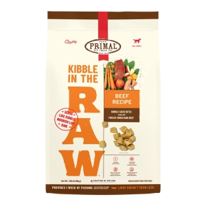 Primal Pet Foods Kibble in the Raw Beef Recipe for Dogs