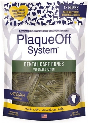 ProDen PlaqueOff System Vegetable Fusion Flavored Dental Bone Dog Treats