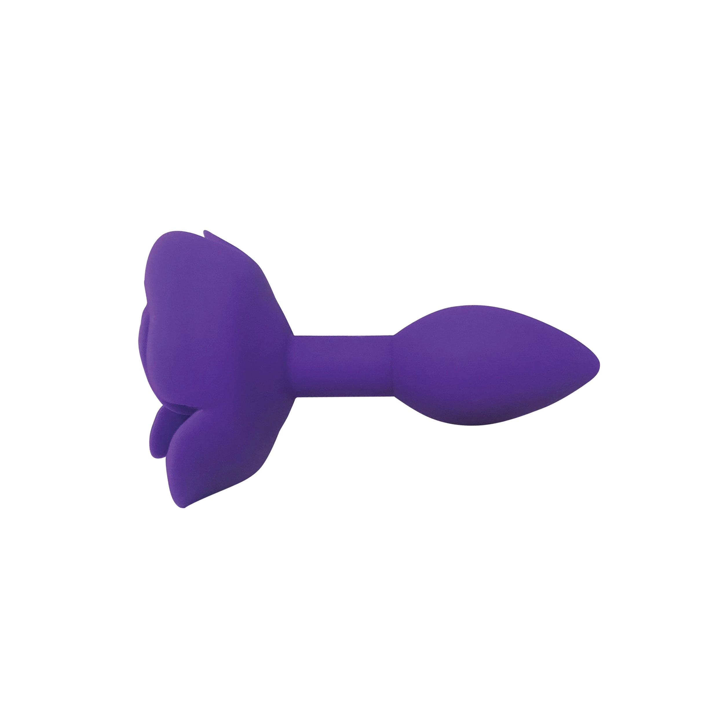 Purple Rose Silicone Butt Plug