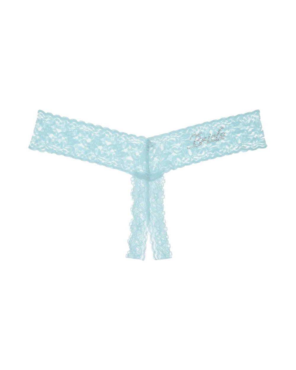 "Bride" Open Gusset Thong
