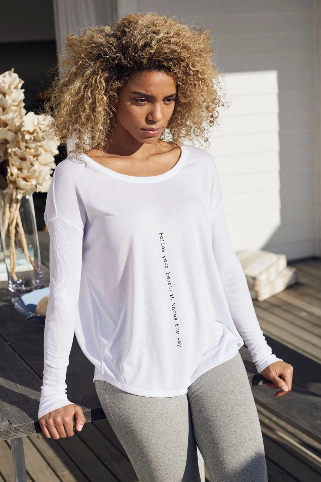 "Follow Your Heart" Original Ribbed Long Sleeve Tee