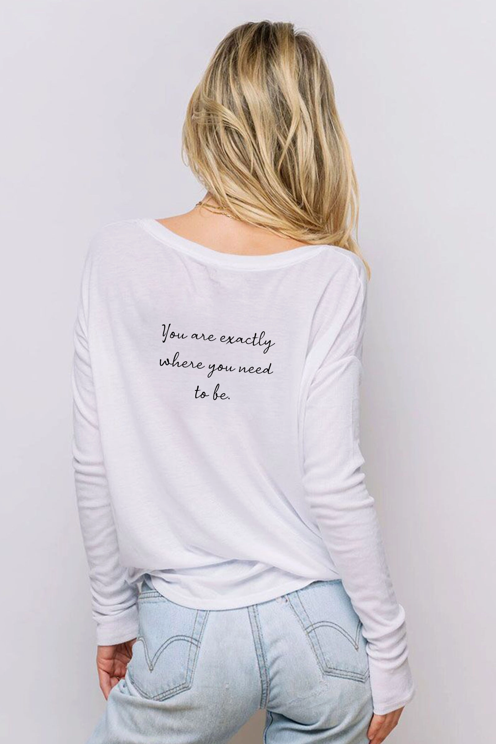"Need to Be" Original Ribbed Long Sleeve Tee