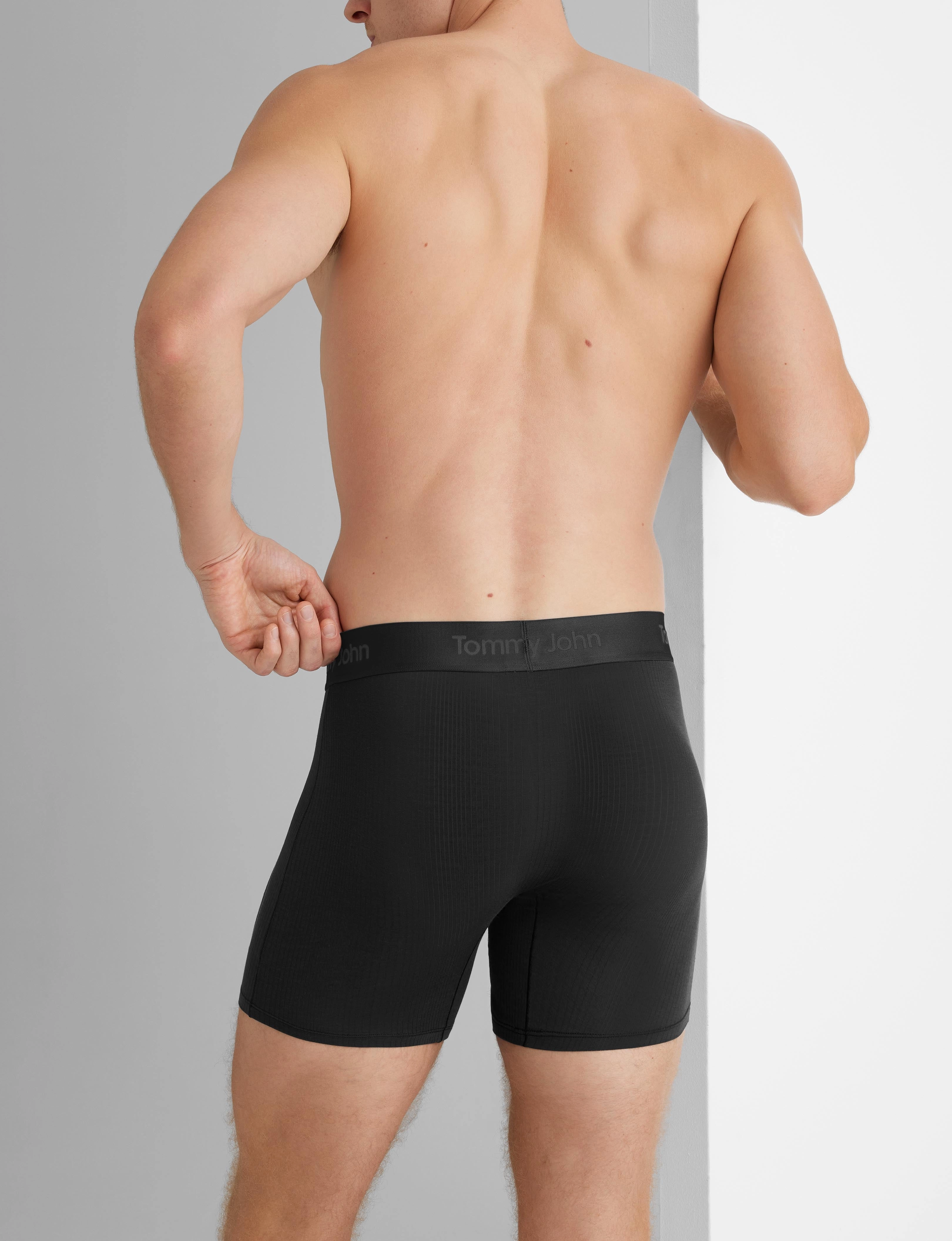 Second Skin Luxe Rib Mid-Length Boxer Brief 6 (3-Pack)