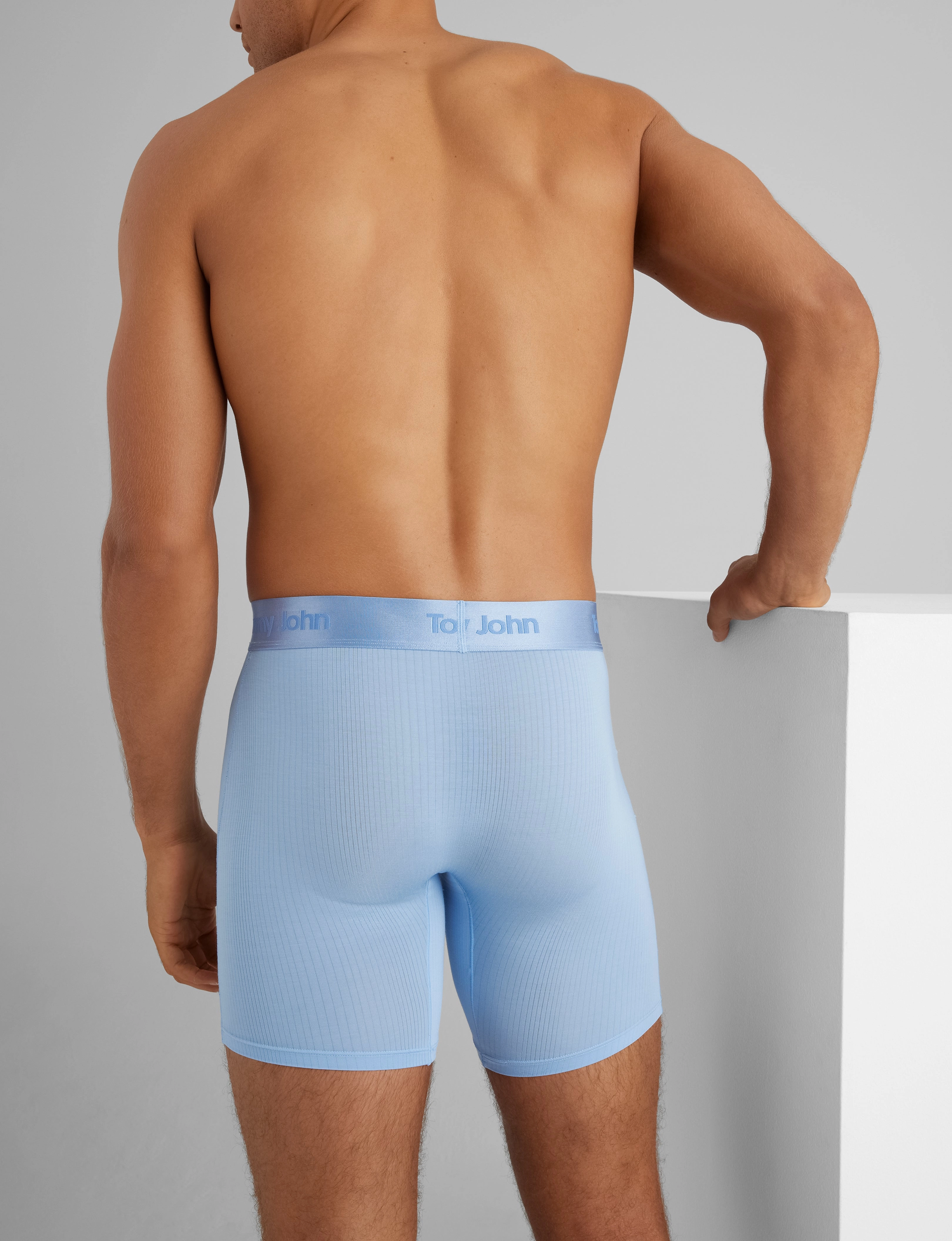 Second Skin Luxe Rib Mid-Length Boxer Brief 6 (3-Pack)