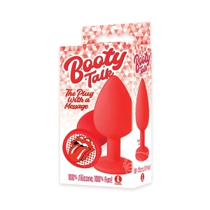 The 9's - Booty Talk Silicone Butt Plug Tongue - Red