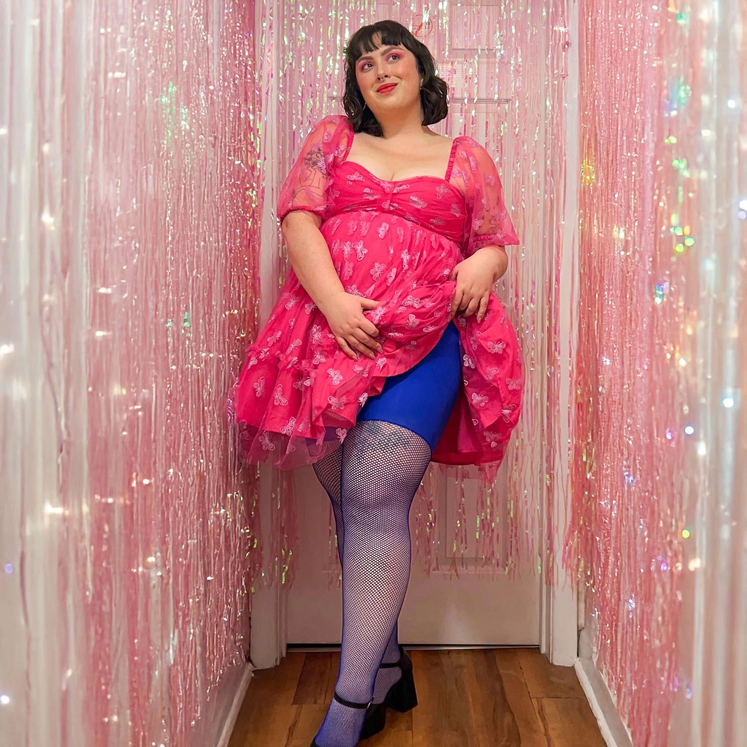 Thighs the Limit Fishnets - Arabesque