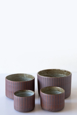 Thrown Bowl-Stripes