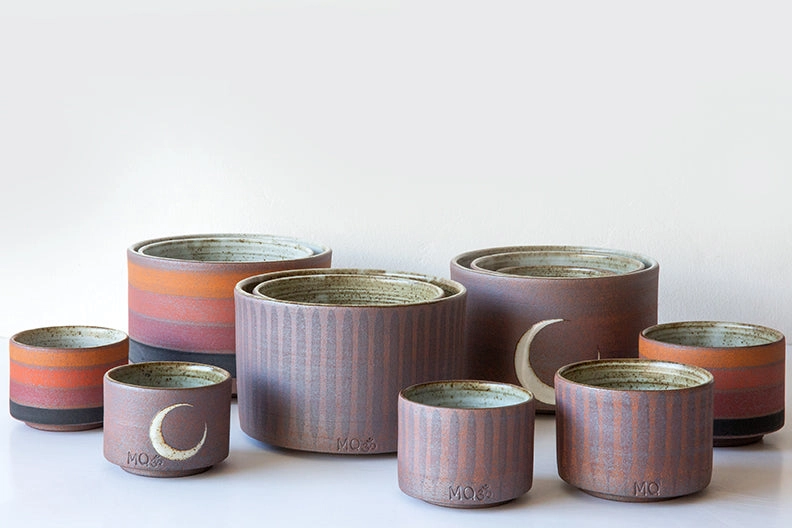 Thrown Bowl-Stripes