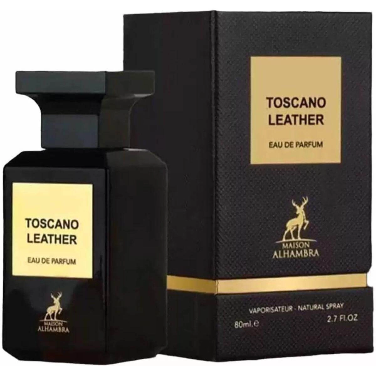 Toscano Leather by Maison Alhambra cologne for men EDP 2.7 oz New in Box