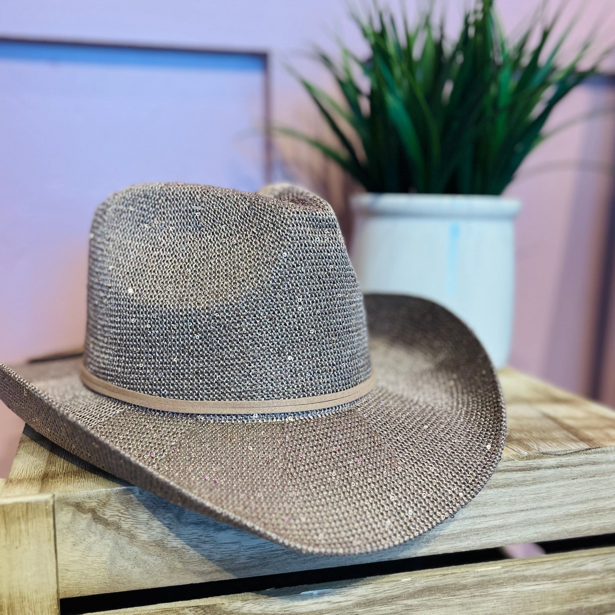 Vegas Baby Sequin Cowboy Hat