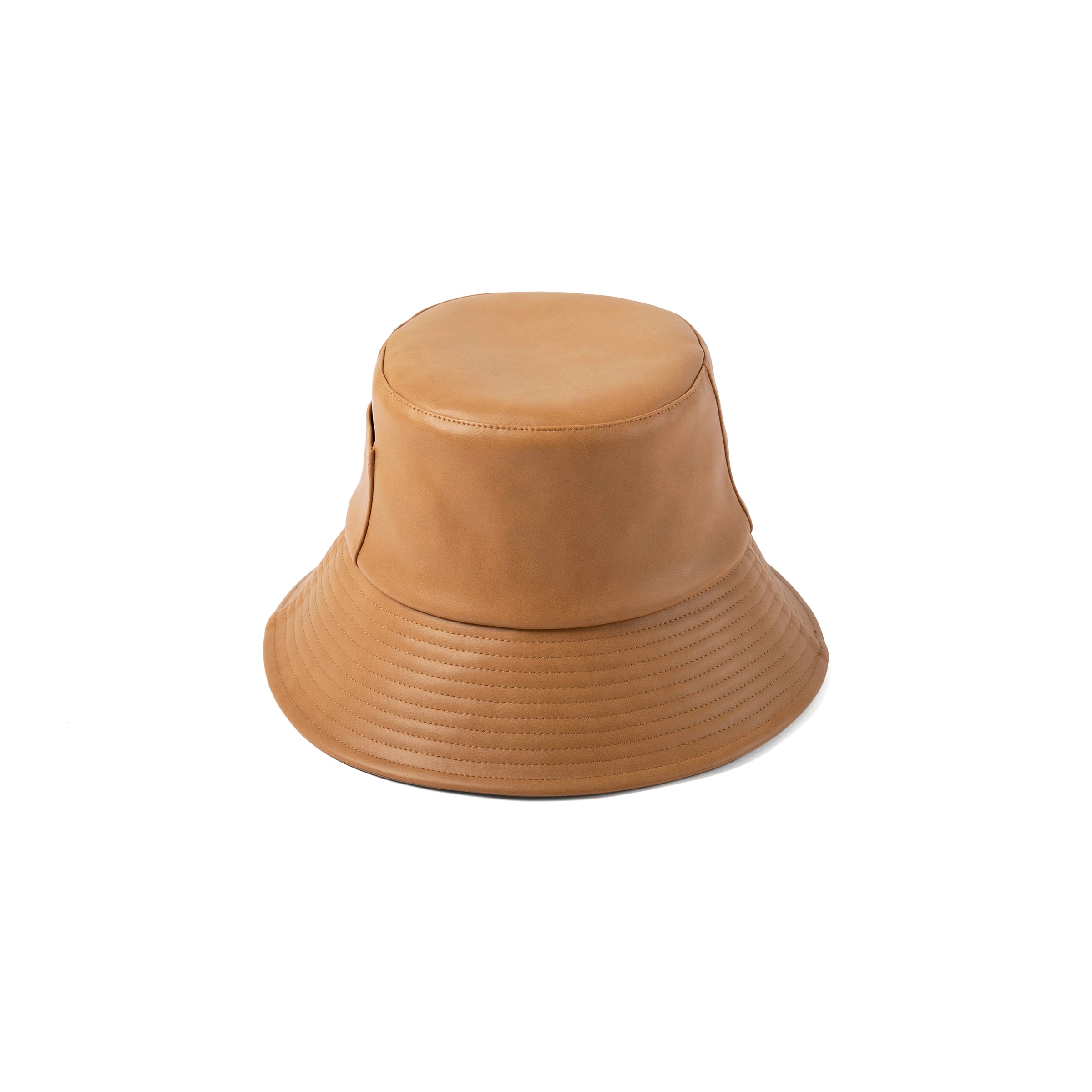 Wave Bucket - Tan Vegan Leather
