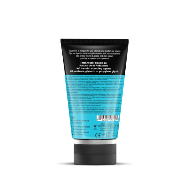 Wicked Jelle Plus Anal Lube - 4 oz